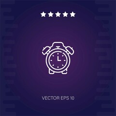 alarm clock vector icon modern illustrator