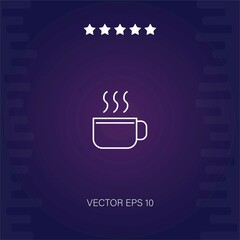tea cup vector icon modern illustration