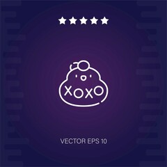 xoxo vector icon modern illustration