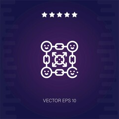network   vector icon modern illustration