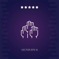 protest vector icon modern illustration