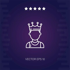 crown vector icon modern illustration