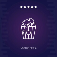 pop corn vector icon modern illustration