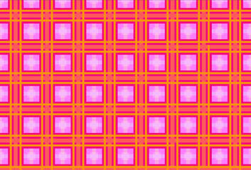 Seamless tartan plaid pattern in shades of pink ,red, orange for thumbnail ,blog, background .computer generated image