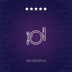 plate vector icon modern illustration