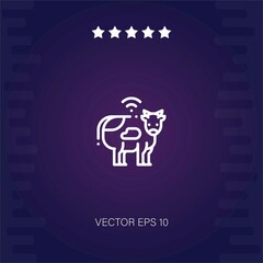 cattle vector icon modern illustration