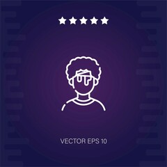 injured man vector icon modern illustration