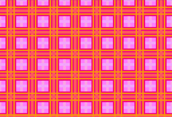 Seamless tartan plaid pattern in shades of pink ,red, orange for thumbnail ,blog, background .computer generated image