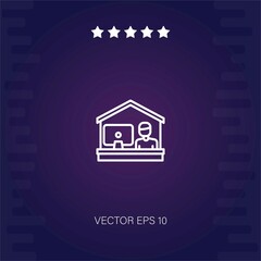 work from home vector icon modern illustration