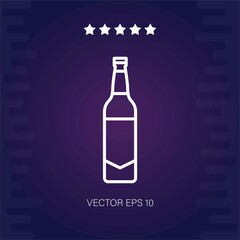 bottle of beer vector icon modern illustration