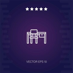 table vector icon modern illustration