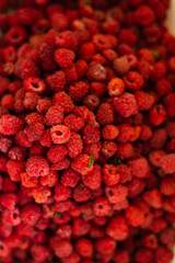 Background raspberry wallpaper, place for text
