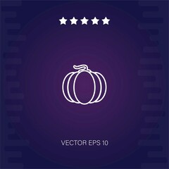 ripe pumpkin vector icon modern illustration