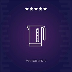 electric kettle vector icon modern illustration