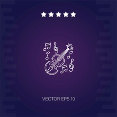 violin vector icon modern illustration