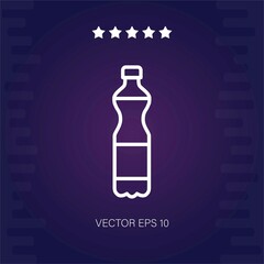 bottle of fanta vector icon modern illustration