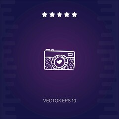 Obraz premium camera vector icon modern illustration