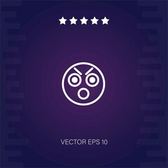 Obraz premium angry vector icon modern illustration