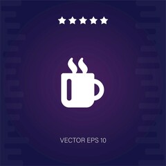 hot cup of coffee vector icon modern illustration