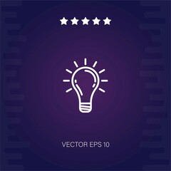 light bulb vector icon modern illustration