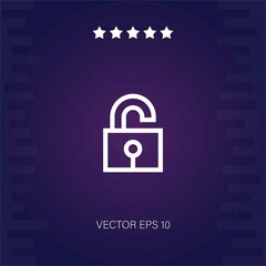 unlocked vector icon modern illustration