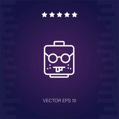 nerd   vector icon modern illustration