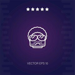 rockstar vector icon modern illustration