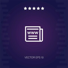 web news vector icon modern illustration
