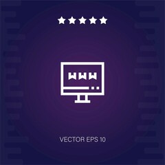 website vector icon modern illustration