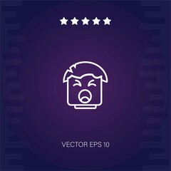 yawning   vector icon modern illustration