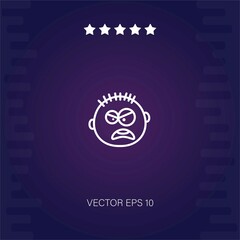 yelling vector icon modern illustration