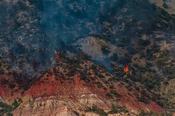 Fototapeta na wymiar Pine Gulch Wildfire Colorado