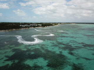 tropical beach with turquoise water