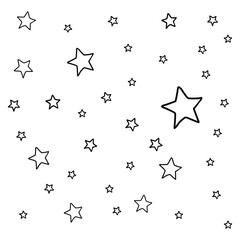 Modern geometric star pattern, stars filled, background texture EPS Vector