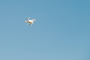 camera flying over a park during an event in Mexicali, Baja California. Mexico