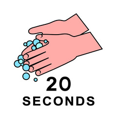 vector hand washing icon