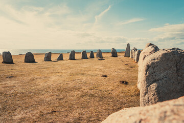 Ale Stones (Ales stenar) Is a megalithic monument of 59 large boulders and is 67 meters long. This...