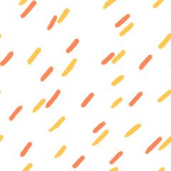 very minimalistic pattern paint strokes orange small stripes