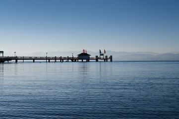 Schiffsanleger in Immenstaad am Bodensee