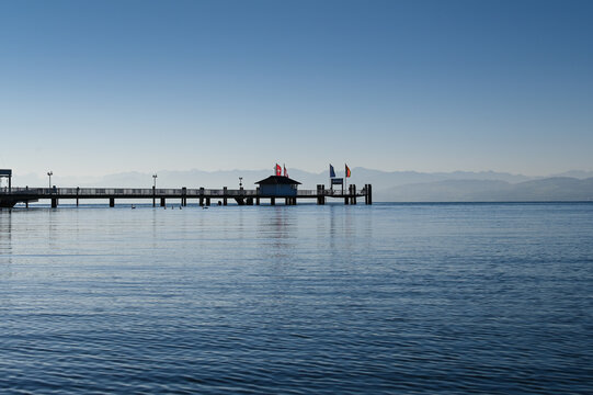 Schiffsanleger in Immenstaad am Bodensee