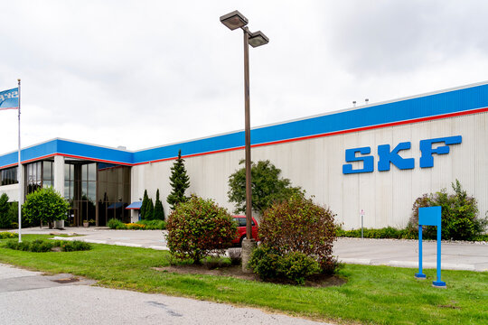 Scarborough, Toronto, Canada - August 29, 2020: SKF Canada building in Scarborough, Toronto. SKF is the world's largest bearing manufacturer, founded in Gothenburg, Sweden in 1907.