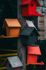 wooden bird house