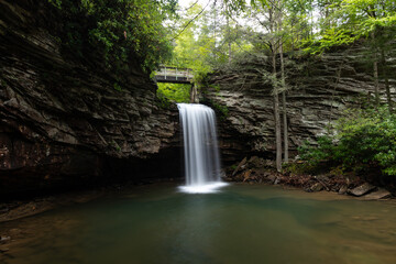 Fototapeta na wymiar Little Stony Falls in Southwestern Virginia