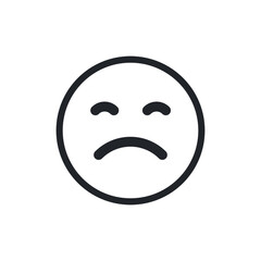 Face expression emoji isolated on white background EPS Vector