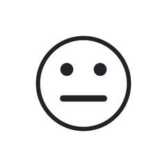 Face expression emoji isolated on white background EPS Vector