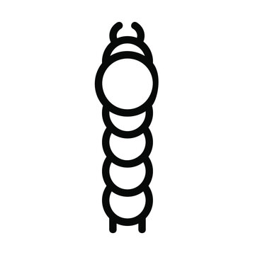 Caterpillar Icon Or Logo In  Outline
