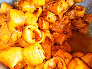 dried apricots on a white background