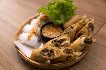 Vietnamese Spring Rolls and Vermicelli
