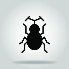 bug icon or logo in  glyph
