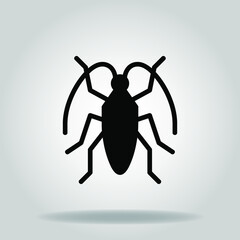 insect icon icon or logo in  glyph

